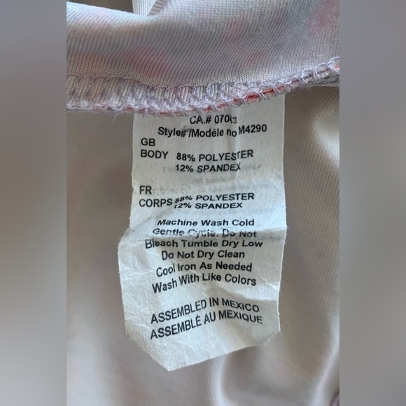 Pink Floral Workout  Top - Picture 4 of 4